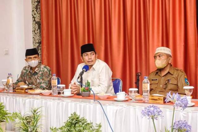 Walikota Sawahlunto Deri Asta saat mengunjungi kafilah
